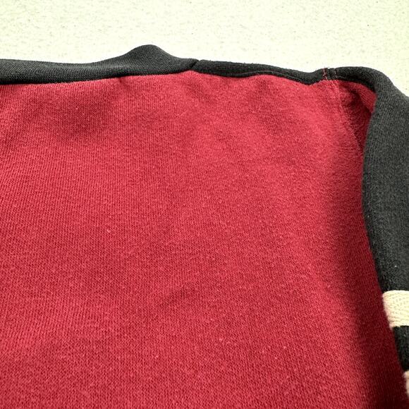 Vintage Peanuts Outfit Size 7 Red Black Sweatshirt Corduroy Pants Snoopy Cartoon - Picture 8 of 12